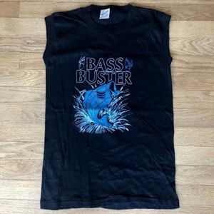 VINTAGE BASS BUSTER Tank FISHING Never Worn